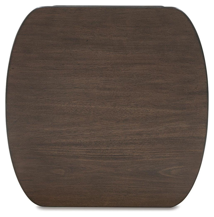 Signature Design Dark Brown Square End Table
