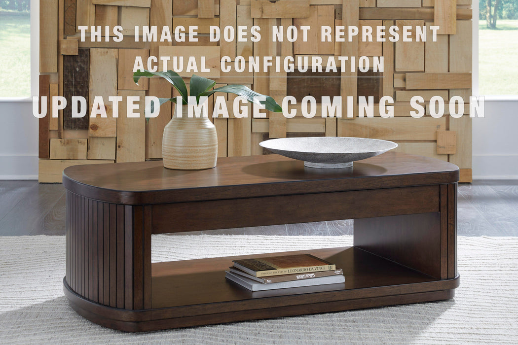 Signature Design Dark Brown Square End Table
