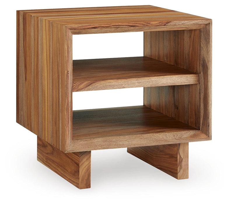 Signature Design Brown Square End Table