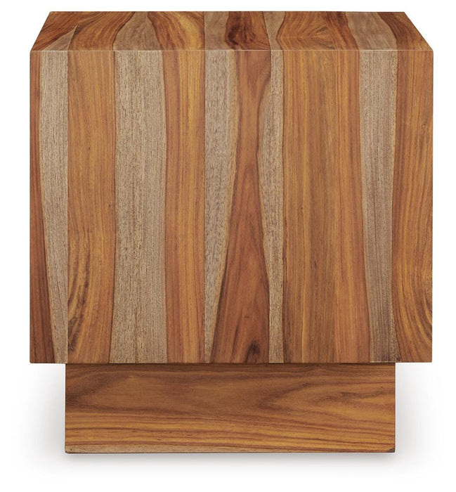 Signature Design Brown Square End Table