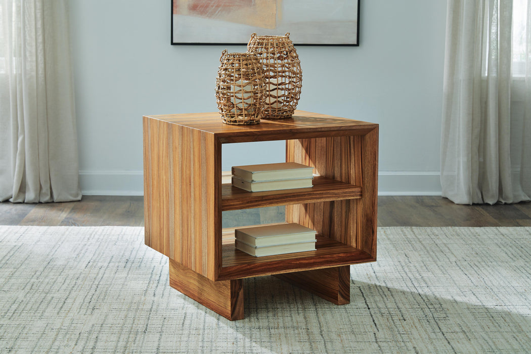 Signature Design Brown Square End Table