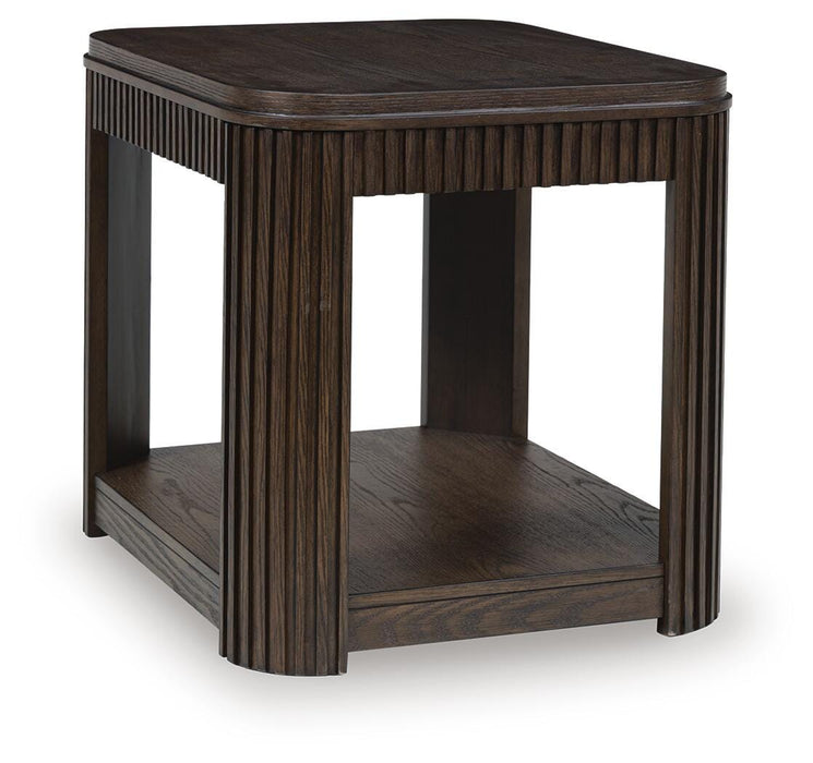 Signature Design Warm Brown Rectangular End Table