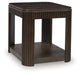 Signature Design Warm Brown Rectangular End Table