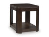 Signature Design Warm Brown Rectangular End Table