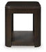 Signature Design Warm Brown Rectangular End Table