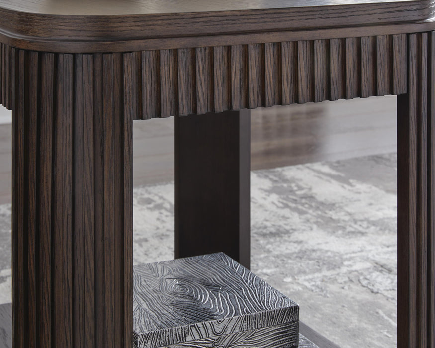 Signature Design Warm Brown Rectangular End Table
