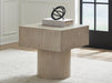 Signature Design Light Grayish Brown Square End Table