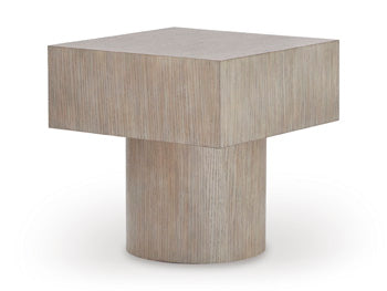 Signature Design Light Grayish Brown Square End Table