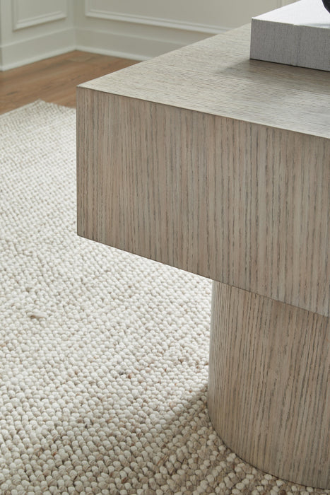 Signature Design Light Grayish Brown Square End Table