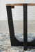 Signature Design Brown/Black Round End Table