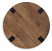 Signature Design Brown/Black Round End Table