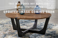Signature Design Brown/Black Round End Table
