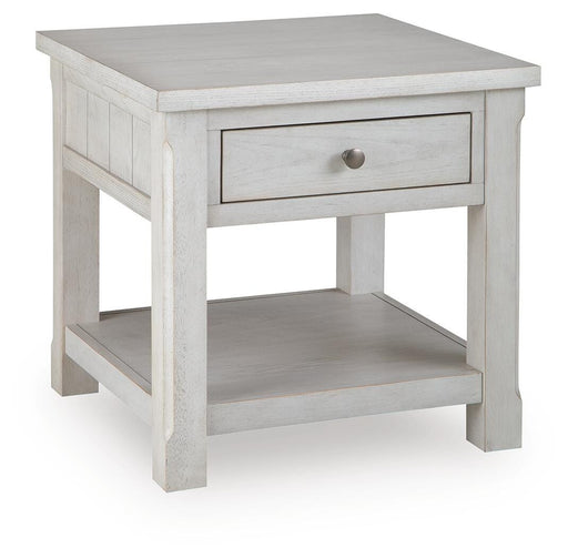 Signature Design Antique White Square End Table