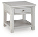 Signature Design Antique White Square End Table