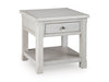 Signature Design Antique White Square End Table