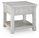 Signature Design Antique White Square End Table