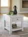 Signature Design Antique White Square End Table