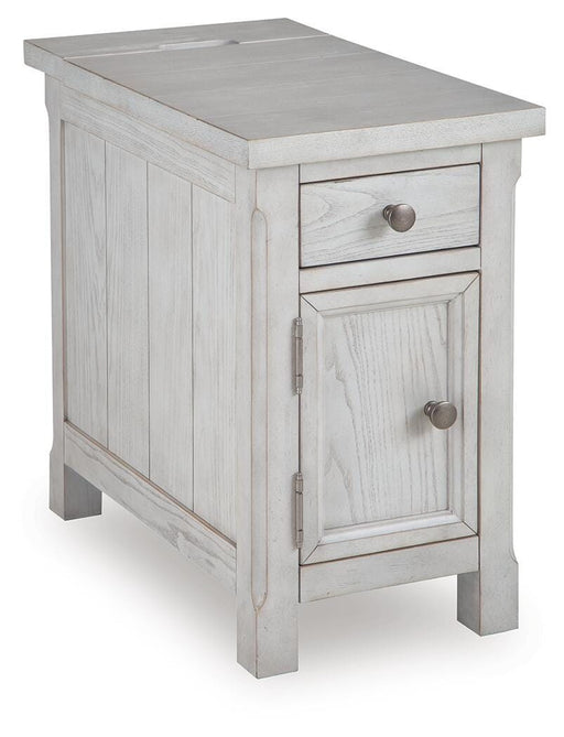 Signature Design Antique White Chair Side End Table