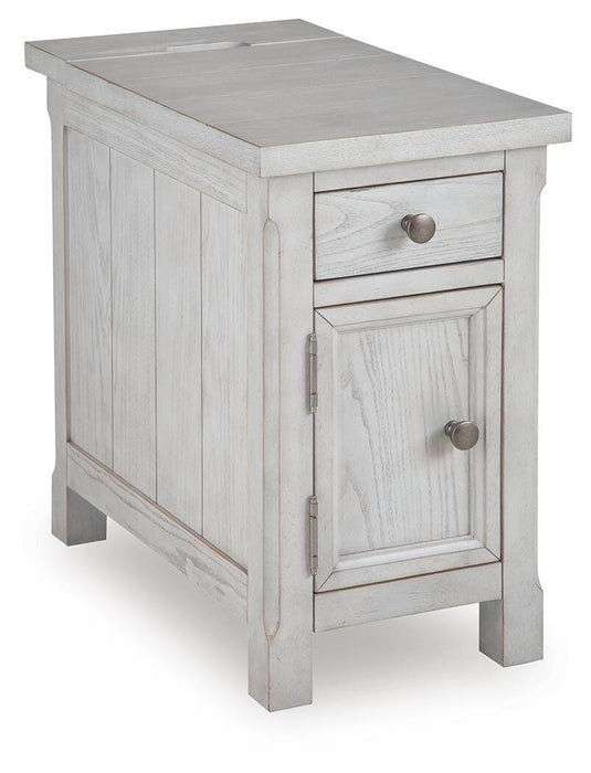 Signature Design Antique White Chair Side End Table