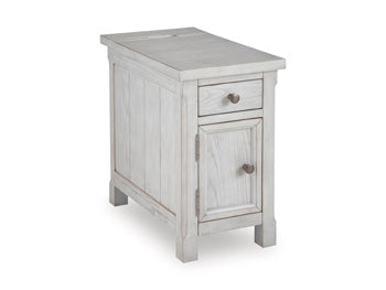 Signature Design Antique White Chair Side End Table