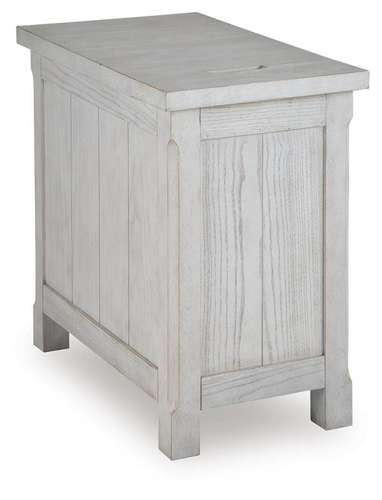 Signature Design Antique White Chair Side End Table