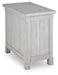 Signature Design Antique White Chair Side End Table