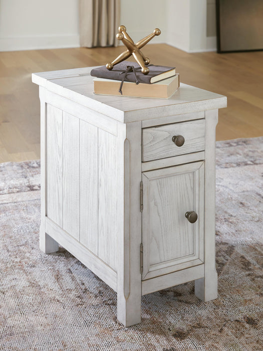 Signature Design Antique White Chair Side End Table