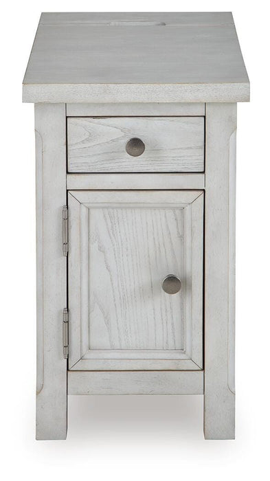 Signature Design Antique White Chair Side End Table