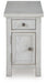 Signature Design Antique White Chair Side End Table