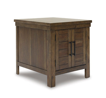 Signature Design Grayish Brown Rectangular End Table