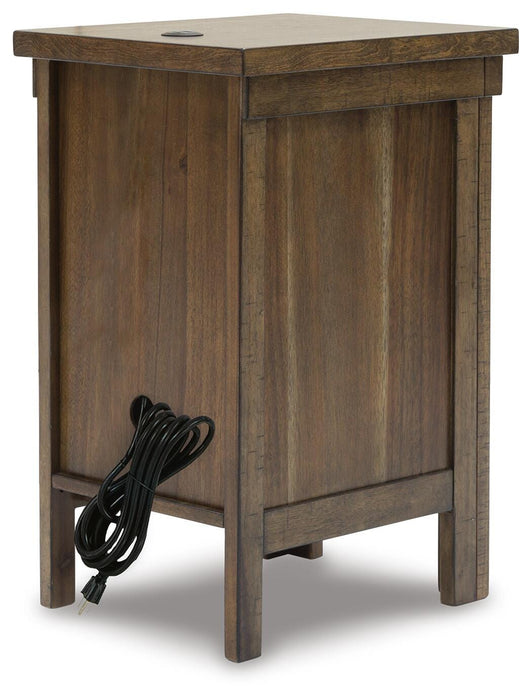 Signature Design Grayish Brown Chair Side End Table