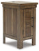 Signature Design Grayish Brown Chair Side End Table
