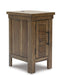 Signature Design Grayish Brown Chair Side End Table