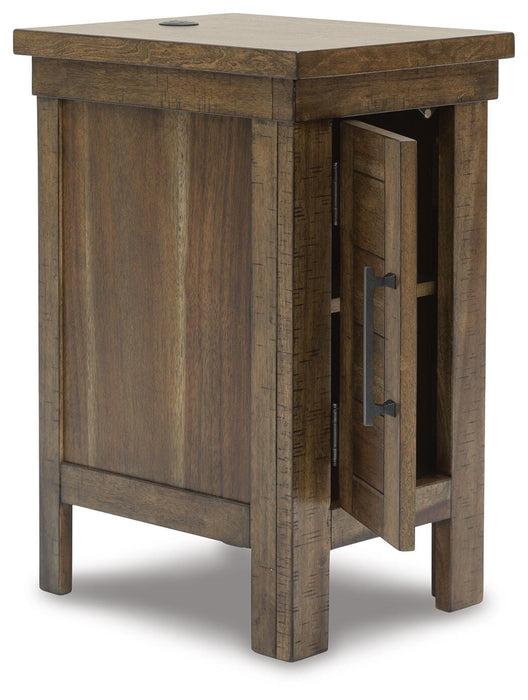 Signature Design Grayish Brown Chair Side End Table