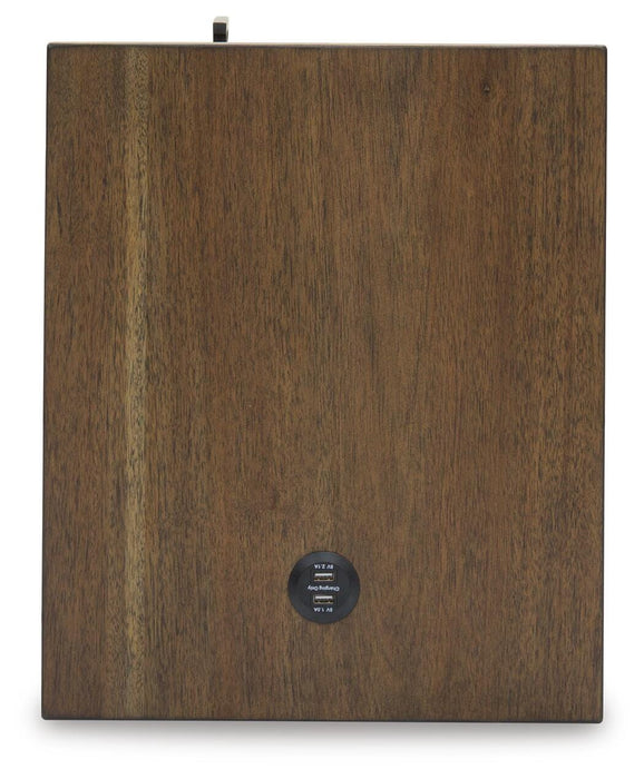 Signature Design Grayish Brown Chair Side End Table