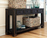 Signature Design Black Sofa Table