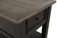 Signature Design Grayish Brown/Black Rectangular End Table