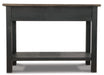 Signature Design Grayish Brown/Black Sofa Table