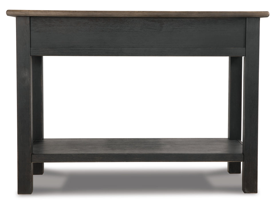 Signature Design Grayish Brown/Black Sofa Table