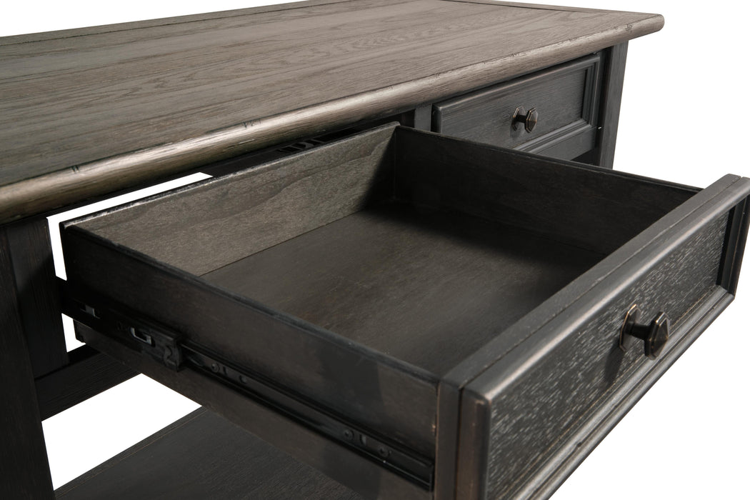 Signature Design Grayish Brown/Black Sofa Table