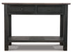 Signature Design Grayish Brown/Black Sofa Table