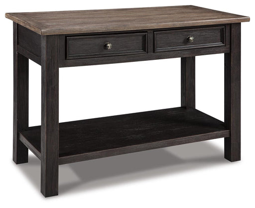 Signature Design Grayish Brown/Black Sofa Table