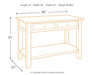 Signature Design Grayish Brown/Black Sofa Table