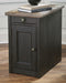 Signature Design Grayish Brown/Black Chair Side End Table