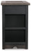 Signature Design Grayish Brown/Black Chair Side End Table