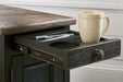 Signature Design Grayish Brown/Black Chair Side End Table