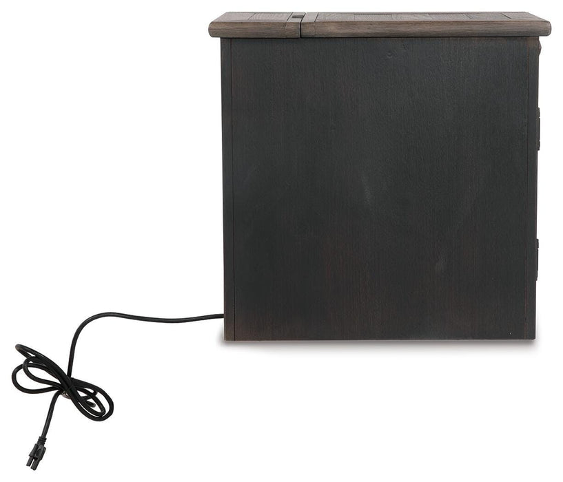 Signature Design Grayish Brown/Black Chair Side End Table