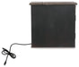 Signature Design Grayish Brown/Black Chair Side End Table