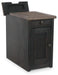 Signature Design Grayish Brown/Black Chair Side End Table