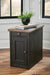 Signature Design Grayish Brown/Black Chair Side End Table